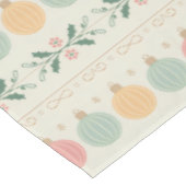 Nappe Ornements de Noël pastel (Angle)