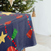 Nappe Ornements de Noël rétro et la marine de la guirlan