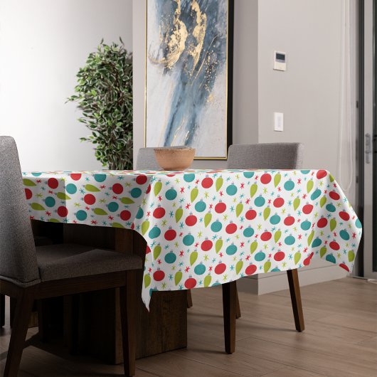 Nappe Ornements de Noël rétro vintage