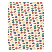 Nappe Ornements de sapin de Noël rétro (Devant)