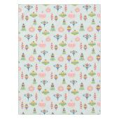 Nappe Ornements rétro | Poly brossé moderne du milieu du (Devant)