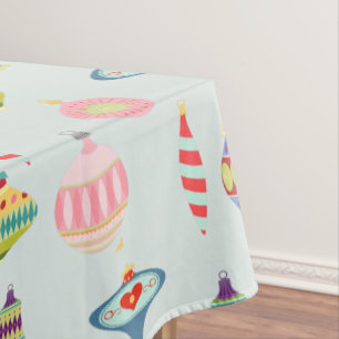 Nappe Ornements rétro   Poly brossé moderne du milieu du