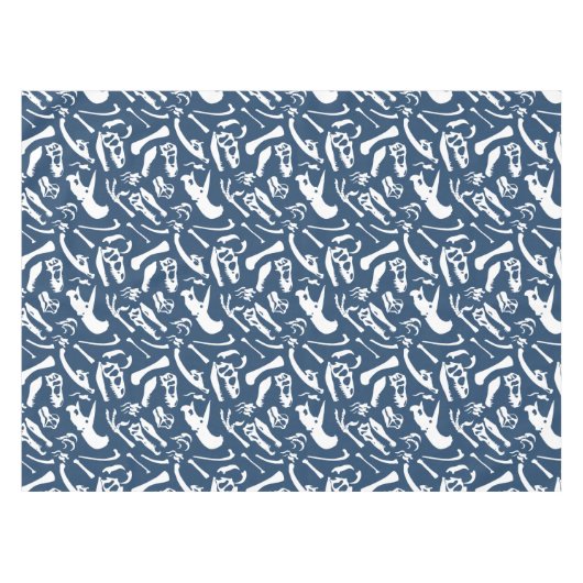 Nappe Os de dinosaure (bleu) (Devant (Horizontal))