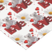 Nappe Ours en peluche de la Saint-Valentin (Angle)