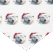 Nappe Ours polaire de Noël (Angle)