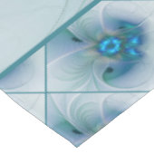 Nappe Ovations debout, fractale abstraite bleu turquoise (Angle)