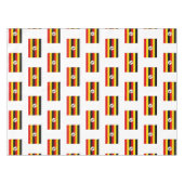 Nappe PAGE DU DRAPEAU OUGANDA Patriotique élégant Ougand (Devant (Horizontal))
