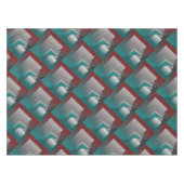 Nappe Pages turquoises en gris bordeaux (Devant (Horizontal))