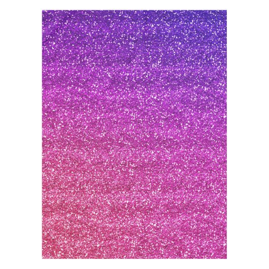 Nappe Paillettes dégradé violet et rose brillant  (Devant)