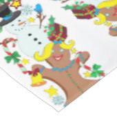 Nappe pain d'épices et Noël des bonbons de neige (Angle)