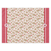 Nappe Pain d'épices monogramme Noël de l'homme (Devant (Horizontal))