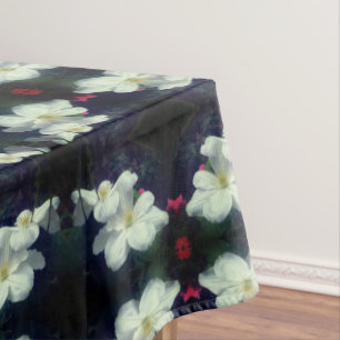 Nappe Paire de fleurs Clematis blanches Abstraite