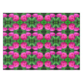 Nappe Paire de fleurs rose Zinnia Gros plan Motif Abstra (Devant (Horizontal))