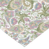 Nappe Paisley à fleurs vert violet multicolore (Angle)