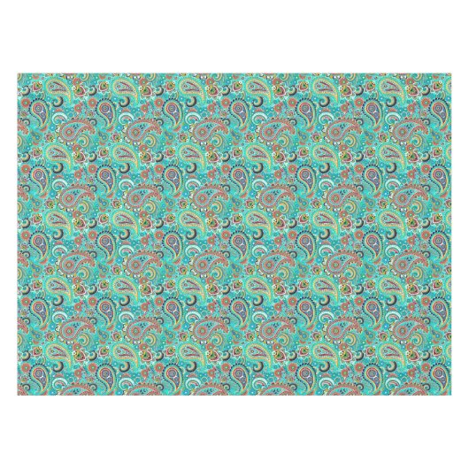 Nappe Paisley coloré floral (Devant (Horizontal))