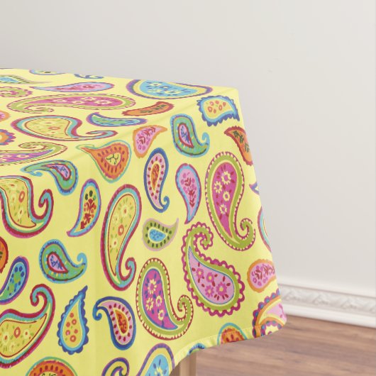 Nappe Paisley Cute 1er anniversaire coloré (In Situ)