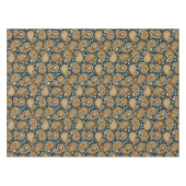 Nappe Paisley motif bleu turquoise orange élégant (Devant (Horizontal))