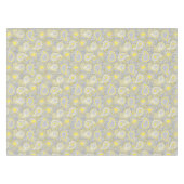 Nappe Paisley motif jaune et gris élégant (Devant (Horizontal))