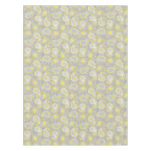 Nappe Paisley motif jaune et gris élégant (Devant)