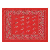 Nappe Paisley rouge frais (Devant (Horizontal))