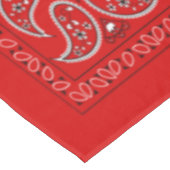 Nappe Paisley rouge frais (Angle)