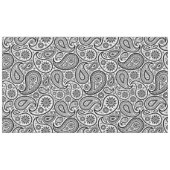 Nappe Paisley Vintage Noir Et Blanc (Devant (Horizontal))
