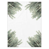 Nappe Pale Green Cactus Motif Plante (Devant)