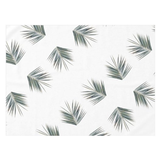 Nappe Pale Pastel Green Palm Tree Leaf  (Devant (Horizontal))