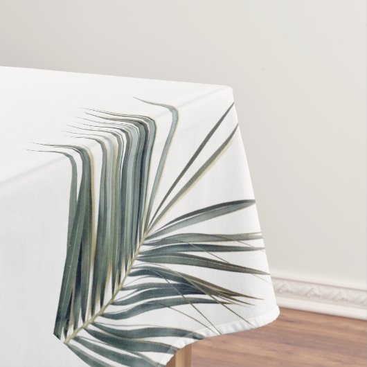 Nappe Pale Pastel Green Palm Tree Leaf  (In Situ)