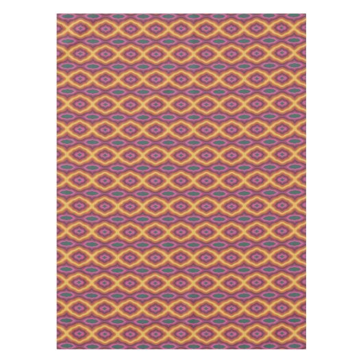 Nappe Palette Bohème couleur Wavy Lattice Motif Art (Devant)