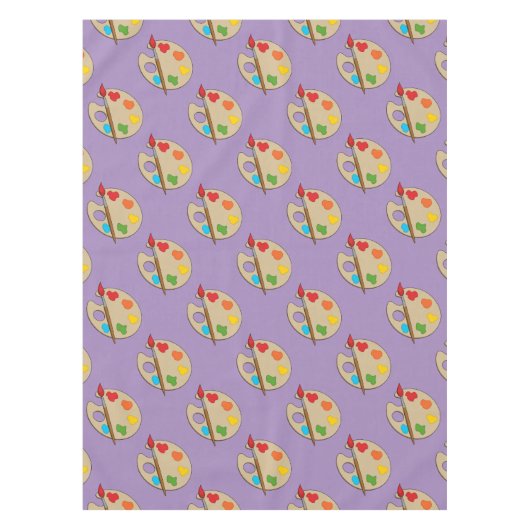 Nappe Palette d'artiste avec pinceau (Devant)