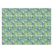 Nappe Palm vert et Turquoise Tropical Banana Monstera Fe (Devant (Horizontal))