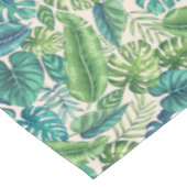 Nappe Palm vert et Turquoise Tropical Banana Monstera Fe (Angle)