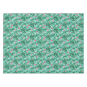 Nappe Palme tropicale & Monstera Feuilles & Fleurs exoti (Devant (Horizontal))