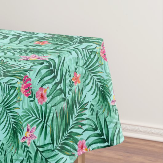 Nappe Palme tropicale & Monstera Feuilles & Fleurs exoti (In Situ)