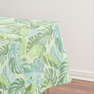 Nappe Palmettes tropicales en pastel