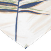 Nappe Palmier bleu moderne Feuille Gold Strots Blanc Des (Angle)