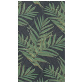 Nappe Palmier Vert Feuille Gold Strokes Gris Design (Devant)