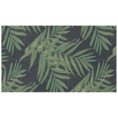 Nappe Palmier Vert Feuille Gold Strokes Gris Design (Devant (Horizontal))