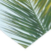 Nappe Palmier Vert Tropical sur Fond Bleu Clair (Angle)