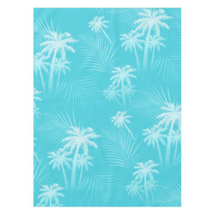 Nappe Palmiers d'été Aqua