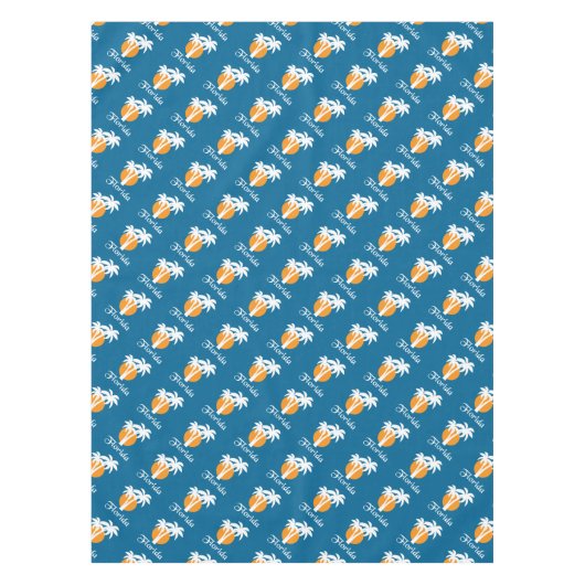 Nappe Palmiers et soleil orange (Devant)
