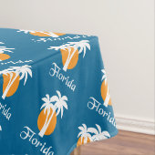 Nappe Palmiers et soleil orange (In Situ)