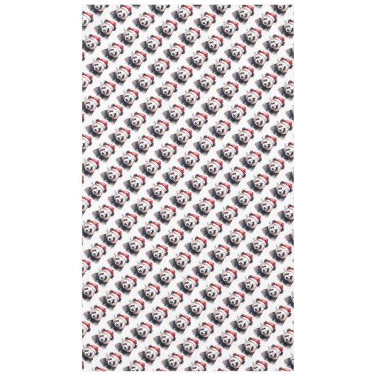 Nappe Panda de Noël (Devant)