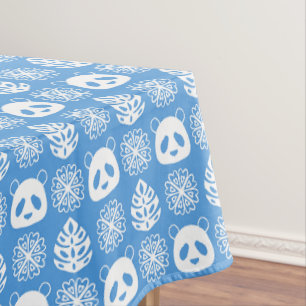 Nappe Panda Jungle Impressions sur le bleu