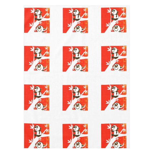 Nappe Pandas d'anniversaire (Devant)
