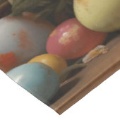 Nappe Panier d'oeufs de Pâques vintage du printemps (Angle)