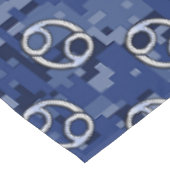 Nappe Panneau cancéreux Camouflage numérique bleu marine (Angle)
