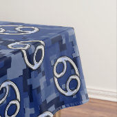 Nappe Panneau cancéreux Camouflage numérique bleu marine (In Situ)