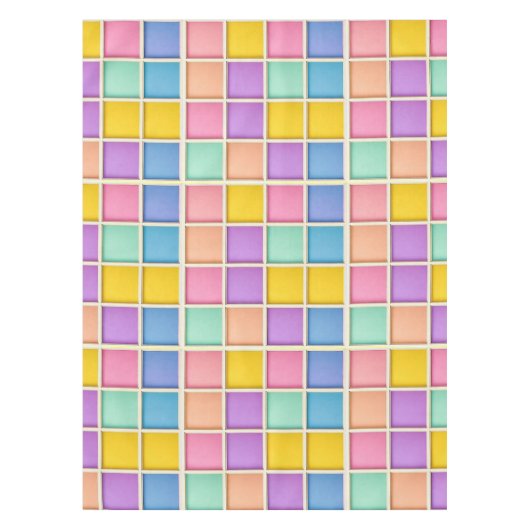 Nappe Panneau de grille géométrique coloré (Devant)